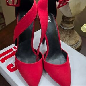 5 Inch Red Heel Pump